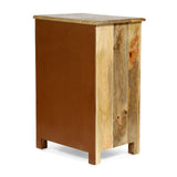 Christopher Knight Home® - Noble House - Sandia Handcrafted Boho 4 Drawer Mango Wood Nightstand, Natural And White