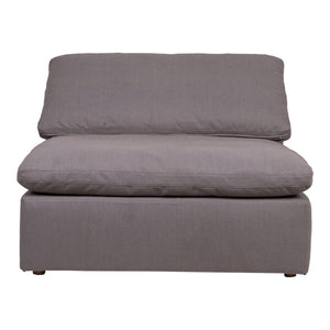 English Elm Clay Slipper Chair Modular Living Room Accent with Feather Blend Cushion Fabric B2769P504415