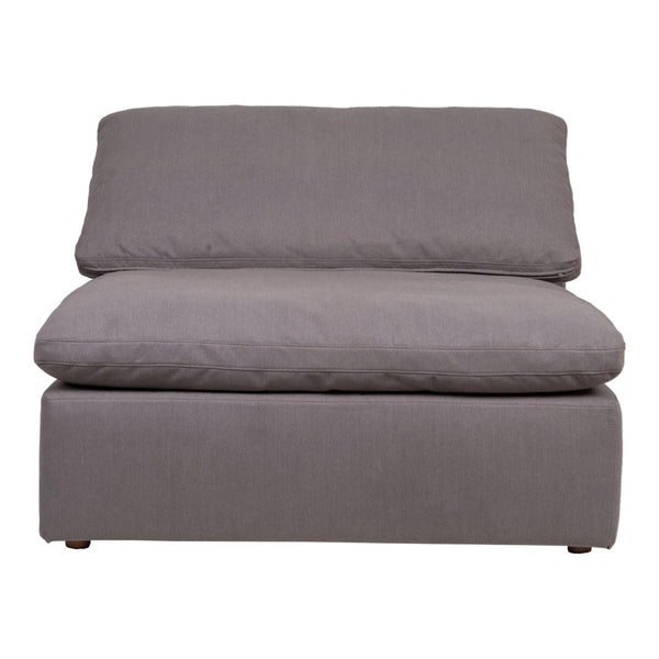 English Elm Clay Slipper Chair Modular Living Room Accent with Feather Blend Cushion Fabric B2769P504415