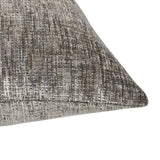 English Elm Plume 22" Feather Down Lumbar Throw Pillow, Brilliant Gray Chenille Jacquard