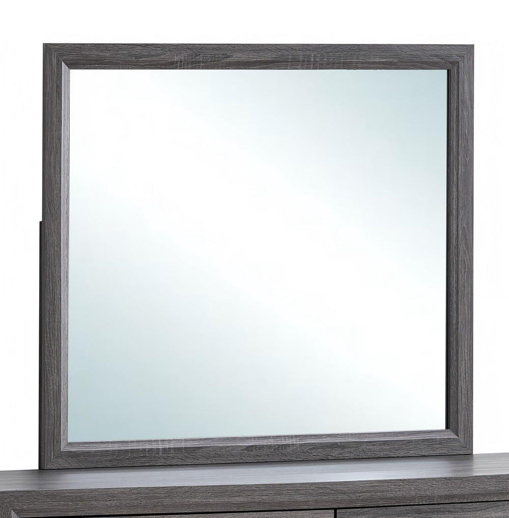 English Elm Glasgow Contemporary Dresser Mirror with Low-Distortion Glass and Sleek Frame for Modern Bedrooms Gray 39 L x 42 W x 3 H B078P349541