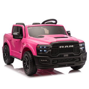 English Elm 24v Dodge Ram 2500 Licensed Kids Ride on Truck with Remote Dual Motors Suspension W1578P305899