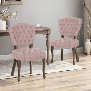 Christopher Knight Home® - Noble House - Crosswind Tufted Dining Chair With Cabriole Legs (Set Of 2)