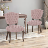 Christopher Knight Home® - Noble House - Crosswind Tufted Dining Chair With Cabriole Legs (Set Of 2)