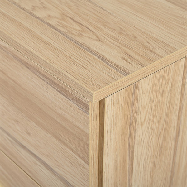 English Elm Modern Natural 6-Drawer Dresser with Waterproof Finish, Sturdy Engineered Board, Sleek Timeless Design W1785P178138