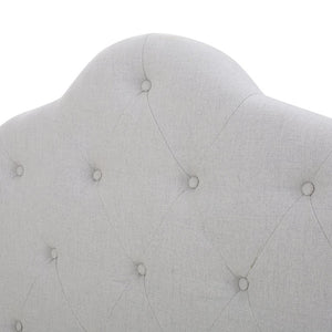 English Elm Christopher Knight Home® - Tufted Cloud-Shaped Upholstered Headboard Queen with Button Detail, Tall Solid Wood Frame & Metal Legs LIGHT GREY 59024.00LGRY