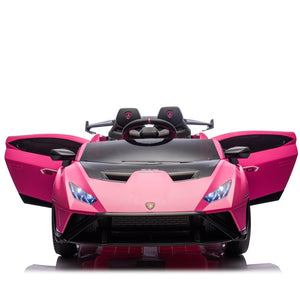 English Elm Lamborghini Huracan Sto 24v Kids Ride on Drift Car with Led Lights and Remote W1578P210770