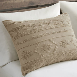 English Elm 2 Piece Chenille Tufted Jacquard Comforter Set Heavyweight Southwestern Boho Bedding B035P319508