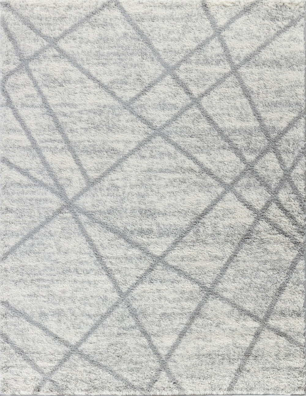 English Elm Loft Plush Shag Area Rug In Ivory - Cozy 7'10" X 9'10" Softness For High-Traffic Homes & Kids B186P181102