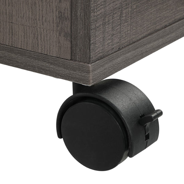 OSP Home Furnishings Holly Mobile Storage Cart Farm Oak