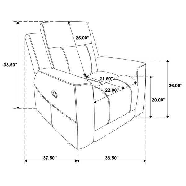 English Elm Slater Channel Tufted Suede Recliner with Pillow Back for Modern Living Rooms B062P440396