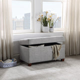 OSP Home Furnishings Storage Ottoman Dove