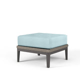 Marbella Ottoman in Dupione Celeste, No Welt SW4501-OTT-8067 Sunset West