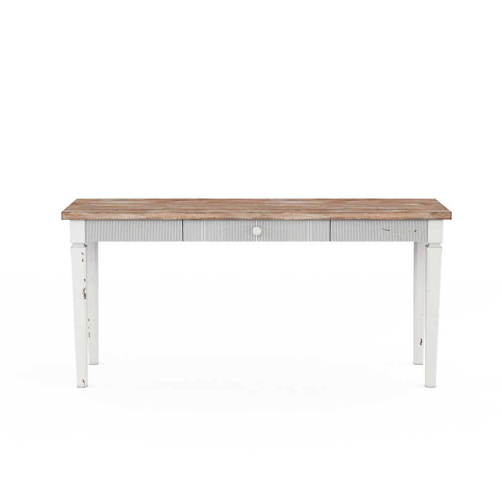 A.R.T. Furniture Palisade Console Table - Charming English Cottage Style With Two-tone Finish & Storage Drawer White Poplar And Parawood Solids,Hickory Veneers,Metal,Resin 273307-2908