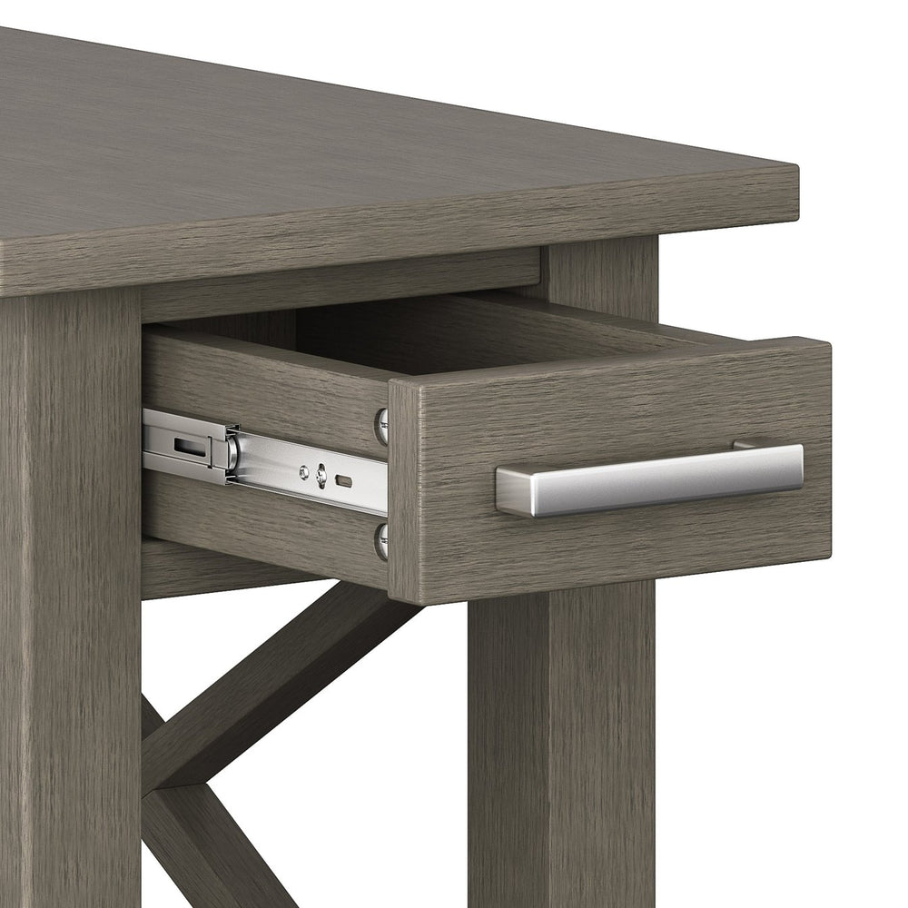 English Elm Kitchener Narrow Side Table - Handcrafted Farmhouse Grey With Storage For Small Spaces & Charm B136P159546
