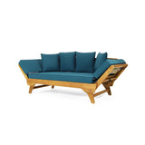 Christopher Knight Home® - Noble House - Serene Outdoor Acacia Wood Expandable Daybed with Cushions