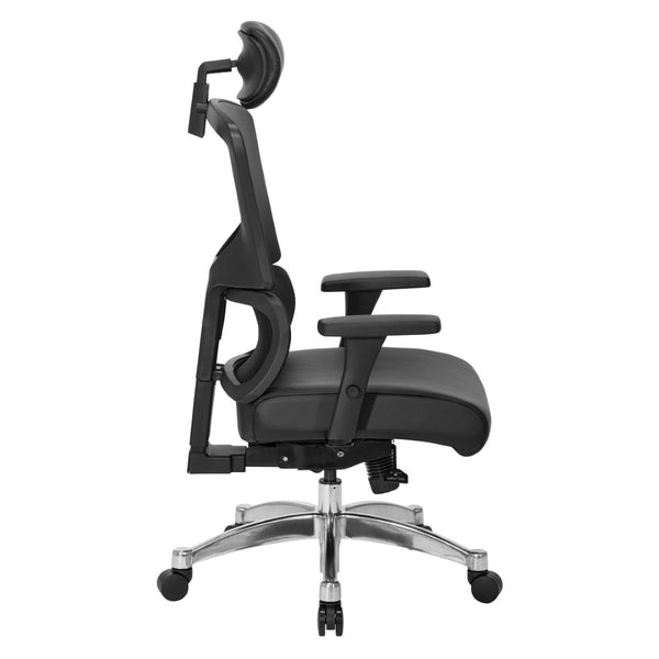 OSP Home Furnishings 639 Series Ergonomic Manager Chair with Lumbar Support and 4-way Adjustable Armrests 639-P76C4-R107