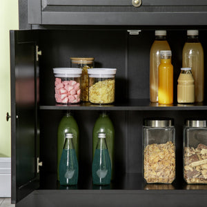 English Elm HOMCOM Modern Sideboard Buffet Cabinet with 2 Drawers, Adjustable Shelves, Anti-Tip Sturdy Storage Black W2225P173877