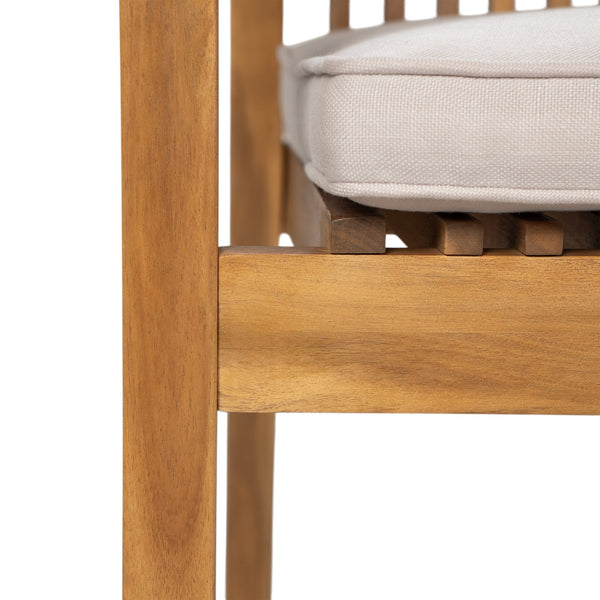 English Elm Christopher Knight Home® - 5-Piece Acacia Wood Outdoor Dining Set with Slatted Tabletop, Removable Cushions, Durable Craftsmanship Natural,Teak N779P269291N_N779P234497N-2