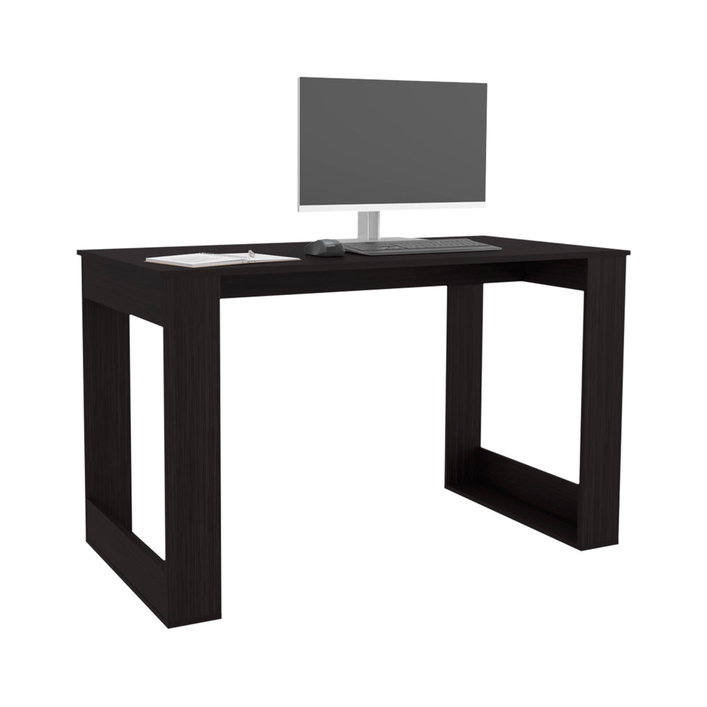 English Elm Writing Desk Sleek 47.2" Workstation with Sturdy Legs, Engineered Wood Finish for Home Offices Black,Wenge 51.97 L x 28.35 W x 3.15 H B097P296832