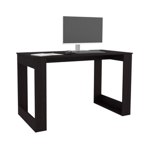 English Elm Writing Desk Sleek 47.2" Workstation with Sturdy Legs, Engineered Wood Finish for Home Offices Black,Wenge 51.97 L x 28.35 W x 3.15 H B097P296832
