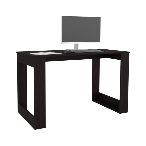English Elm Writing Desk Sleek 47.2" Workstation with Sturdy Legs, Engineered Wood Finish for Home Offices Black,Wenge 51.97 L x 28.35 W x 3.15 H B097P296832