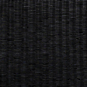 English Elm Woods Glossy Black Woven Rattan Square Coffee Table — Modern Light Silhouette, Casual Elegance & Texture B062P358427