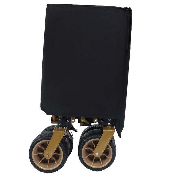 English Elm 51-inch Heavy Duty Steel Folding Utility Wagon with All-terrain Wheels and 480lb Capacity W2932P331764