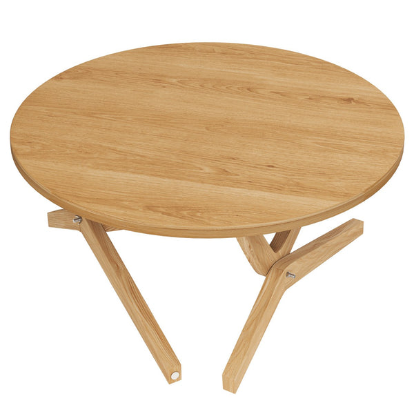 English Elm Round Solid Rubberwood Adjustable Height Coffee Cocktail Table for Modern Living Rooms N735P369877N