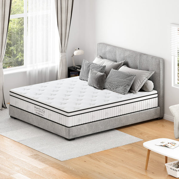 English Elm King Hybrid Mattress 12 Inch Pocketed Coil Memory Foam Medium Firm Cool Sleep W2889P453414