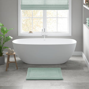 English Elm 1 Heavyweight Cotton Tufted Bath Rug Reversible Spa Grade Absorbent Floor Mat Green B035P319563