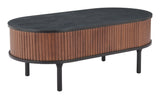 Koriana Coffee Table Black & Walnut 110298 Zuo Modern