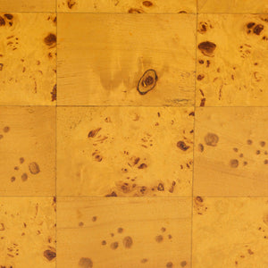 English Elm Modern Mappa Burl Wood End Table with Scalloped Edges for Living or Bedroom B2750P467814