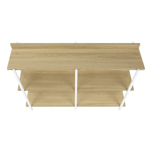 English Elm Accent Table - Contemporary Console For Entryway, Living Room, Or Bedroom With Stylish Storage Design B2710P218993