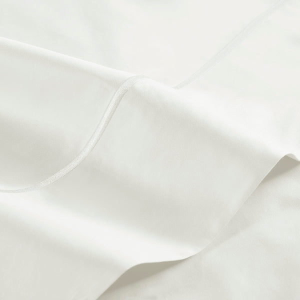 JLA Home Croscill - 500TC Cotton Pillowcases Crafted from 100% Egyptian Cotton Sateen for Luxurious Softness & Durability White CCS20-004