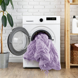 English Elm 3PCS Plush Microfiber Full/Queen Comforter Set with Hypoallergenic Poly Fill and Soft Shams Purple 16.93 L x 12.99 W x 6.69 H B035P366526