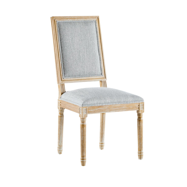 English Elm Christopher Knight Home® - [Set Of 6] Elegant French Country Dining Chairs - Plush Upholstered Seating & Vintage Cane Backrest Design N767P263677G_6