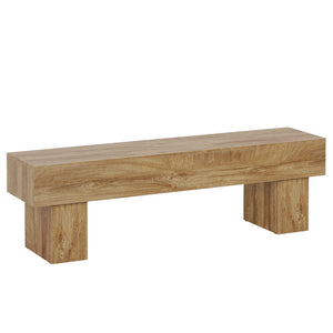 English Elm Practical Geometric Console Table with Matte Black Wood Grain Finish for Entryway or Sofa T3971P454023