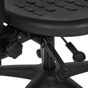 OSP Home Furnishings Task Chair with Ergonomic Lumbar Support Urethane Seat Greenguard Certified for Office Use KH81303