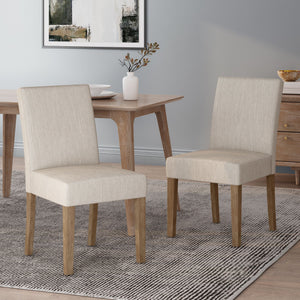English Elm Dining Chairs Set of 2 Upholstered Seats Tapered Legs Mid-century Modern Style 69410.00