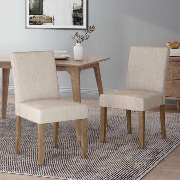 English Elm Dining Chairs Set of 2 Upholstered Seats Tapered Legs Mid-century Modern Style 69410.00