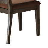 English Elm Brown and Espresso Side Chair With Padded Seat (Set Of 2)