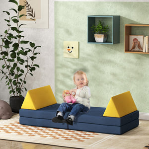 English Elm Qaba 12 Piece Modular Foam Toddler Play Sofa Set for Creative Playroom Fun W2225P249709