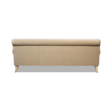 English Elm Alana 88" Lawson Two-Cushion Tightback Sofa, Fawn Brown Performance Velvet