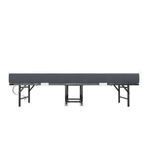 English Elm 75" Extra Long Folding Bed for Tall People with 5" Memory Foam, 450lb Steel Frame, Wheels, Portable Rollaway Comfort T2398P290413