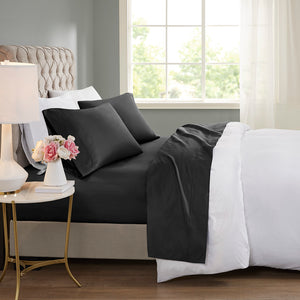 JLA Home Beautyrest - Cooling Cotton-Blend 4 PC Sheet Set — 600TC Sateen, Moisture-Wicking, OEKO-TEX, Deep Pocket Luxury BR20-4703