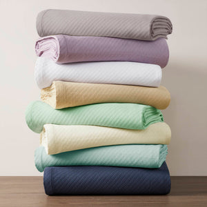 English Elm Blanket King Size Ring-spun Cotton Woven Patterned Layer for Cozy Bedroom Nights B035P294132