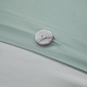 English Elm Duvet Harbor House Coastline Full/Queen Cotton Jacquard with Embroidered Coral Motif and Border Aqua 11.42 L x 10.04 W x 6.69 H B03595774