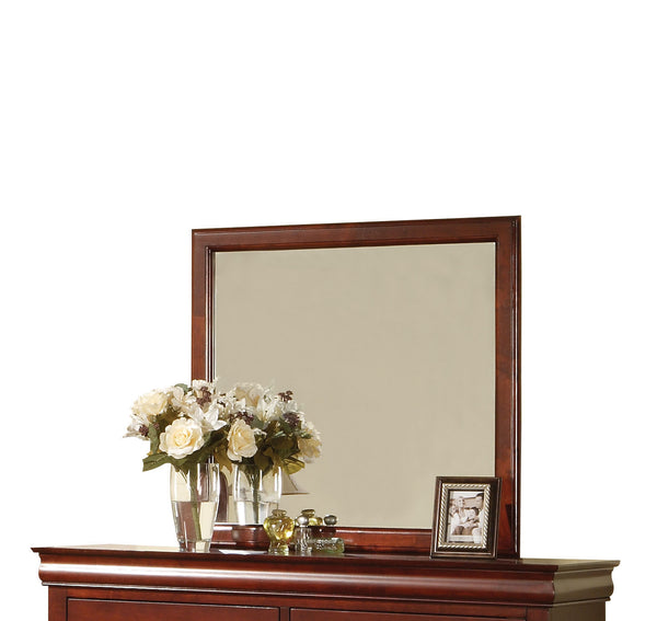 English Elm Louis Philippe Iii Cherry Finish Mirror - Elegant Reflective Accent For Modern And Classic Spaces B2726P257342