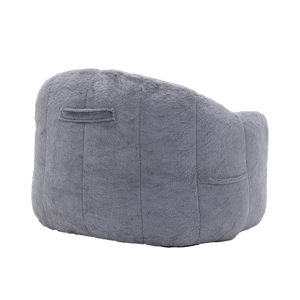 English Elm Bean Bag Sofa Chair with Armrests Memory Foam Filled Oversized Lounge Seat Adults W2200P390381